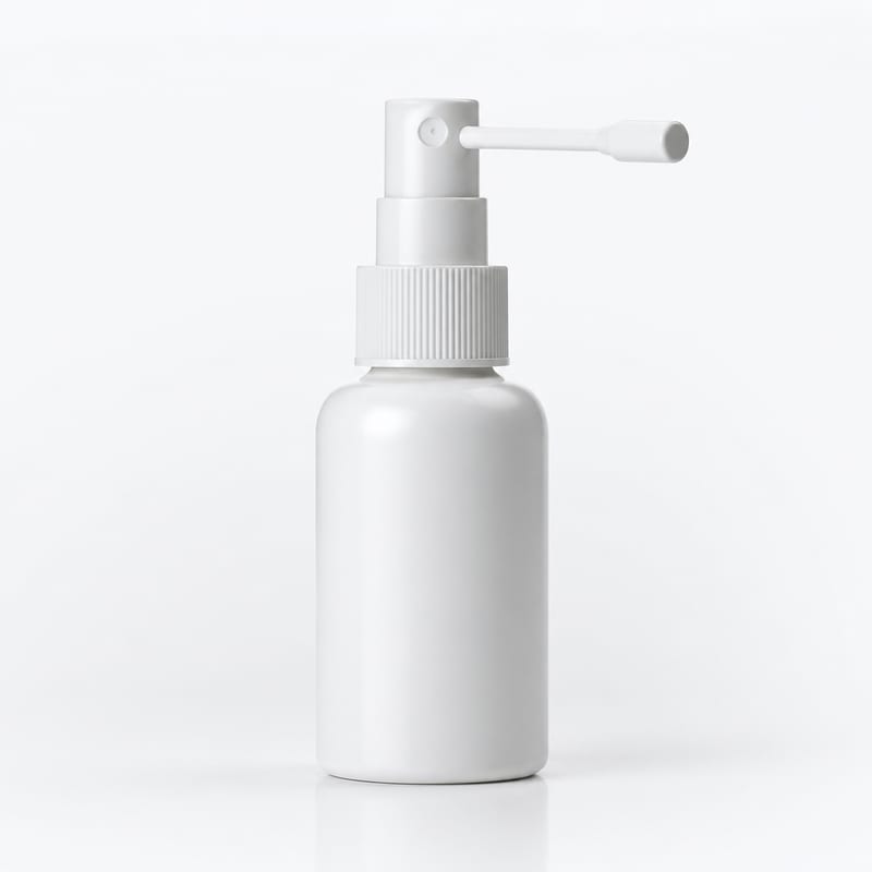 Illustration of a hair regrowth spray bottle