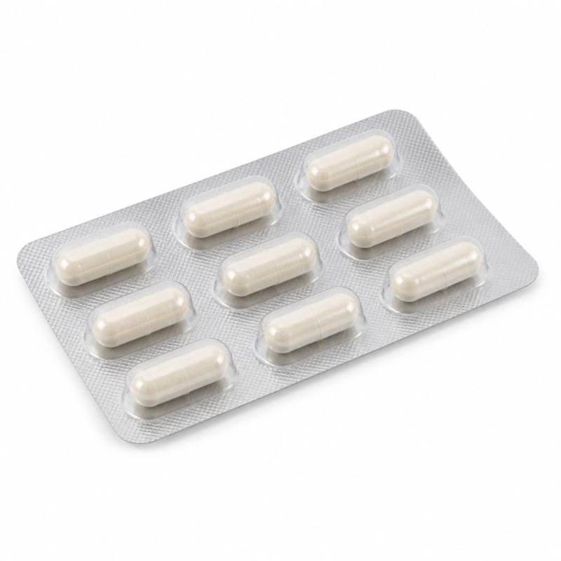 Unbranded acid reflux capsule blister
