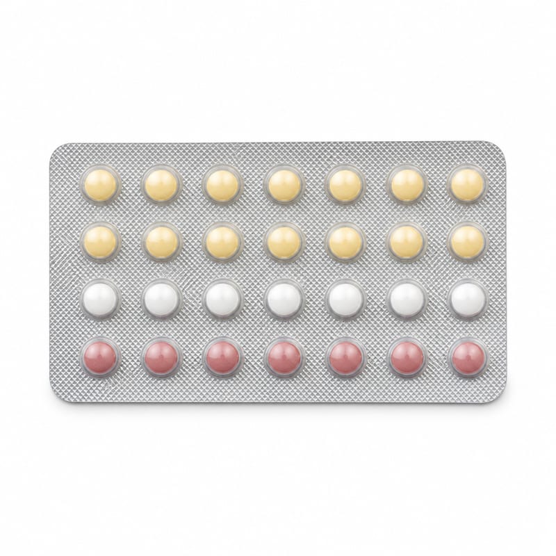 Unbranded contraceptive pill blister pack