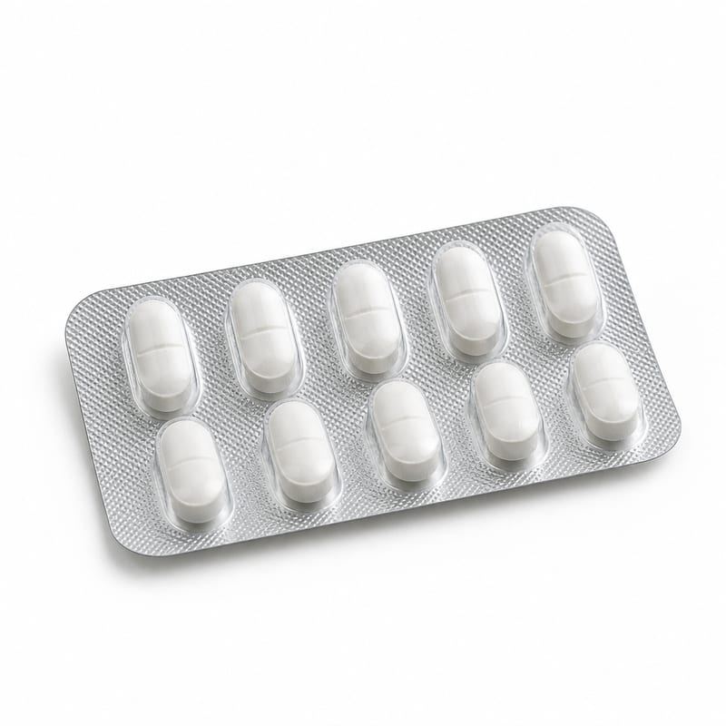 Unbranded antiviral tablet blister