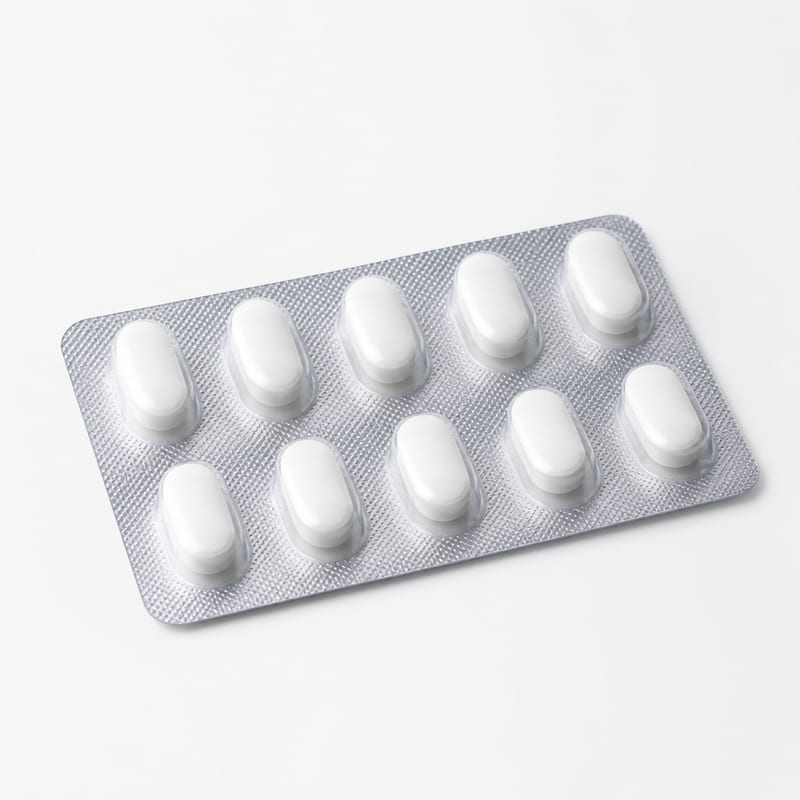 Unbranded tablet blister for PE programme